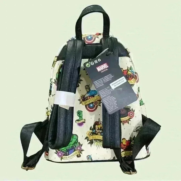Loungefly Disney Marvel Tattoo Avengers Backpack NEW WITH TAGS - Picture 3 of 9